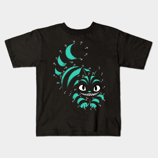 Point to point smile - Cheshire grin - Fantasy Book Kids T-Shirt by BlancaVidal